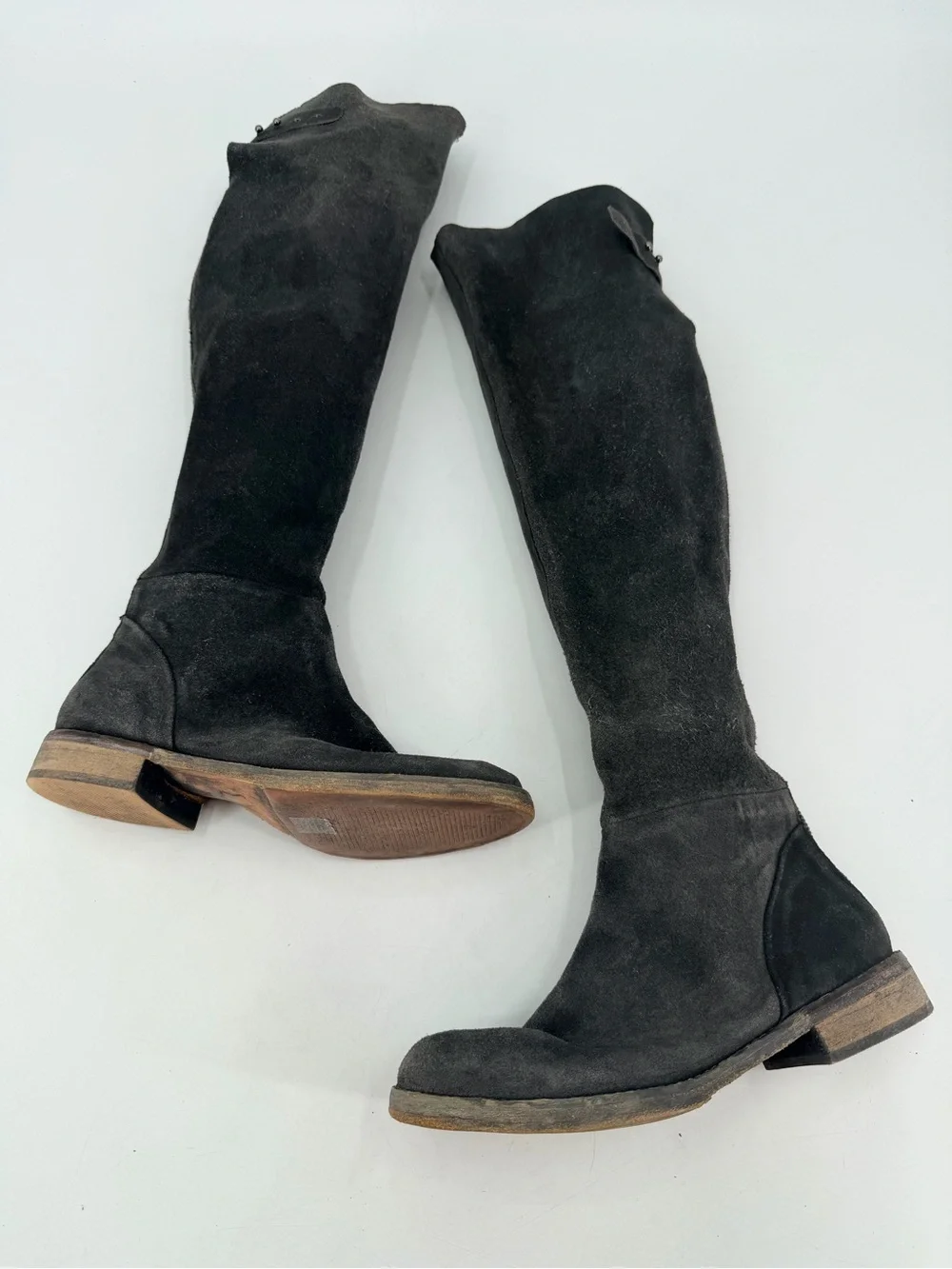 Free People Carlisle and Black Suede Over the Knee Boots 38